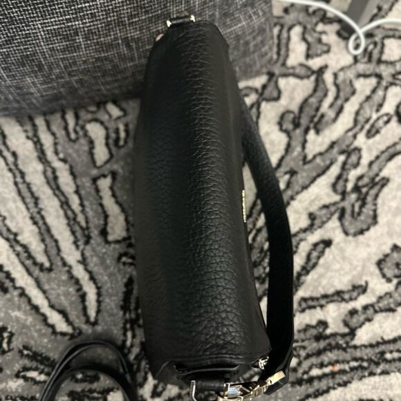 Kate Spade Carter Street Georgia Leather Shoulder Bag Crossbody Black - Picture 7 of 12